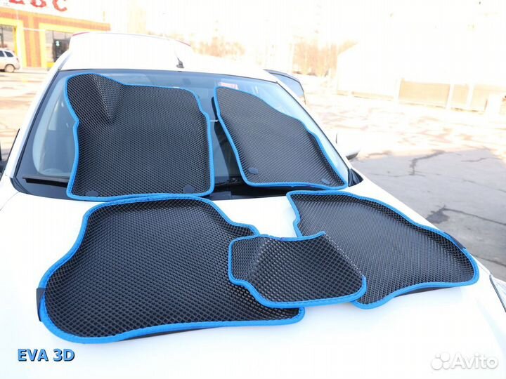 Коврики Eva 3D с бортами на любой авто