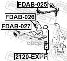 Сайленблок переднего нижнего рычага ford F150/F