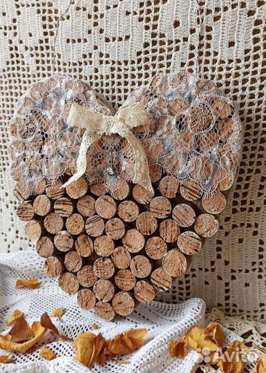 Сердце из винных пробок