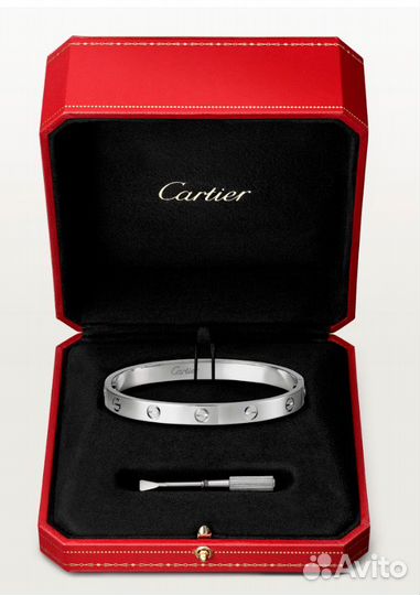 Браслет Cartier Love Bracelet White Gold Classic Model CRB6067617