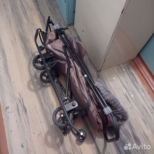 Детские санки коляска с колесами