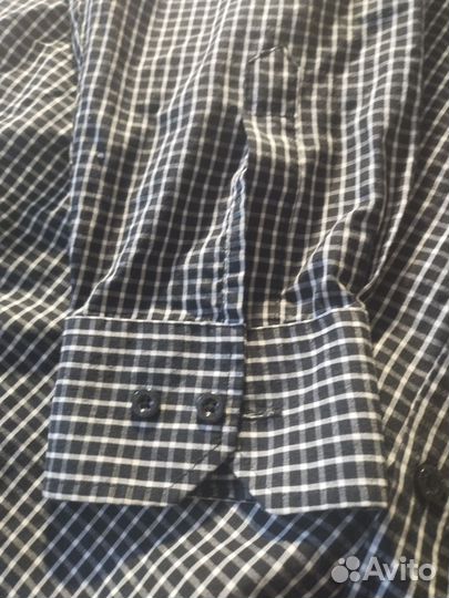 Рубашка в клетку pierre cardin