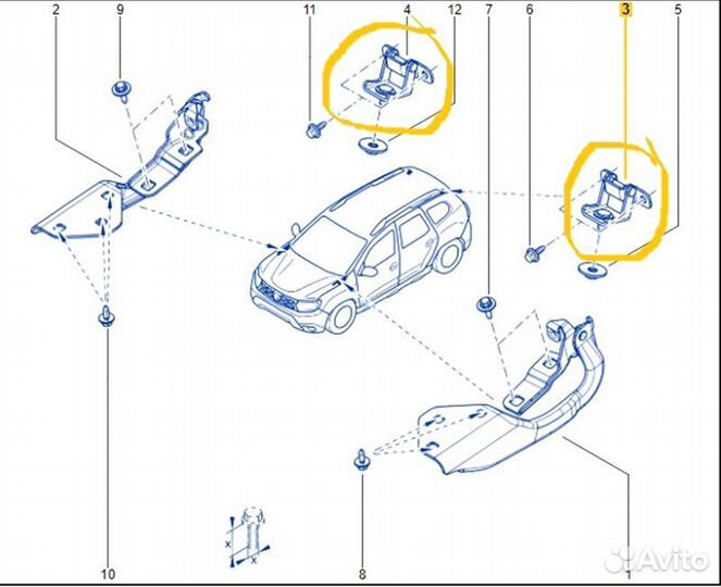 Петля двери багажника Renault Duster HJD