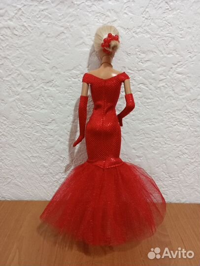Вечернее красное платье для Барби аутфит