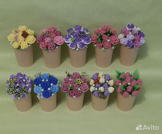 Мыло ручной работы букеты