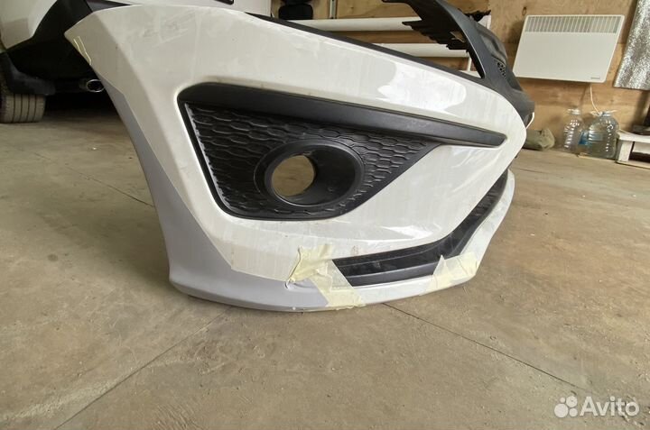 Спорт бампер передний на LADA Granta 1 поколения