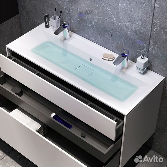 Тумба под раковину AM.PM Inspire V2.0 120 M50afhx1203WM подвесная Белая матовая