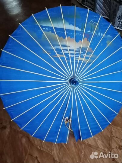 Зонт шелковый раритетный 50х