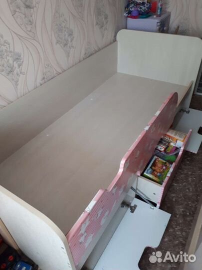 Детская кровать от 3 лет с бортиками