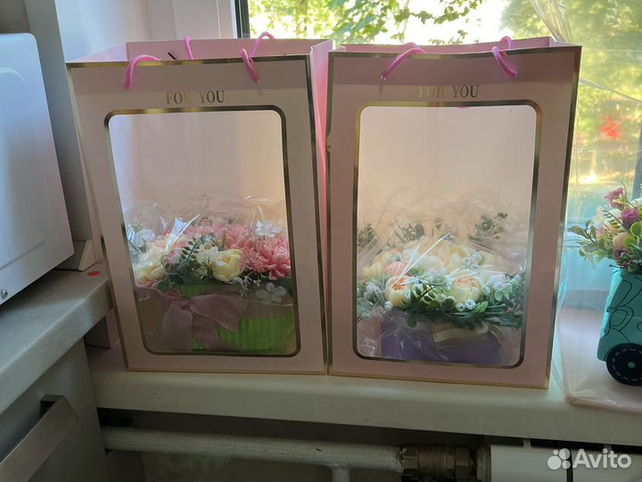 Букет цветов из мыла