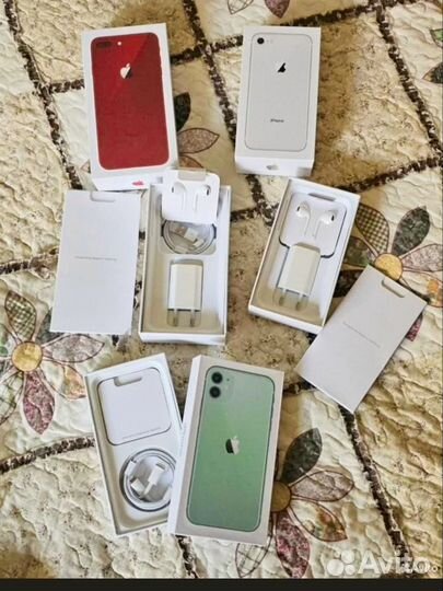 Коробки от iPhone, android, airpods