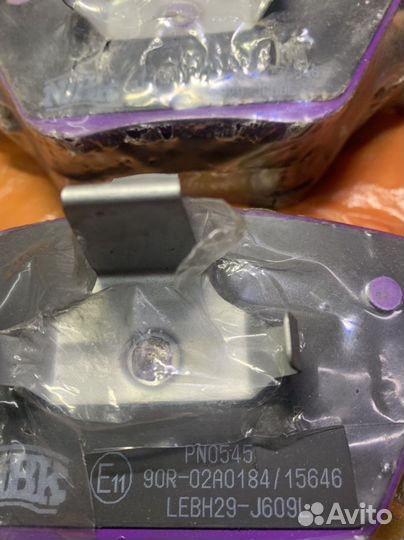 Тормозные колодки на bmw f10