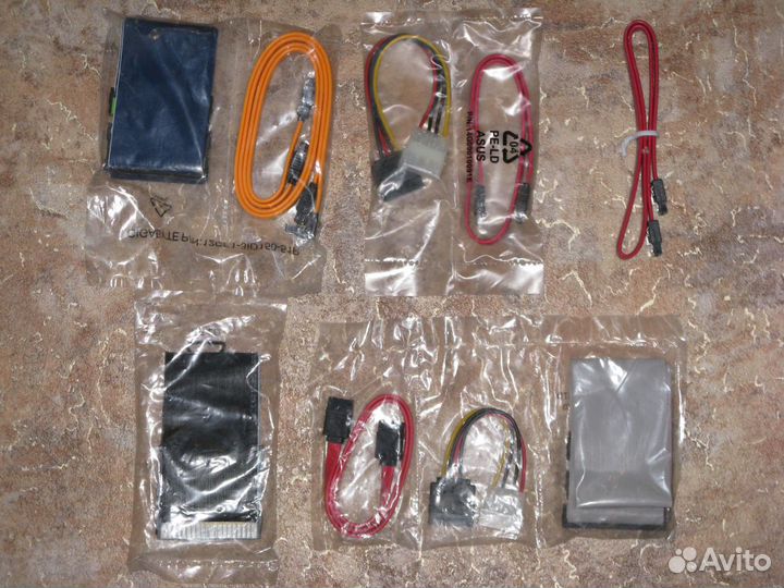 Шлейфы SATA, IDE, Floppy, питания SATA, переходник