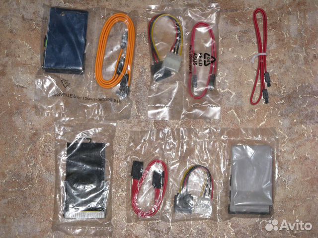 Шлейфы SATA, IDE, Floppy, питания SATA, переходник