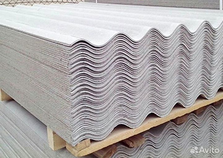 Шиферная черепица волновая