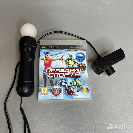 Камера PS Eye для PS3 + PlayStation Move + игра