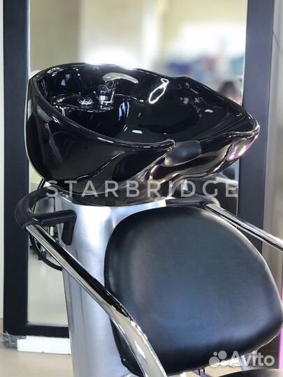 Парикмахерская мойка с пластиковым каркасом