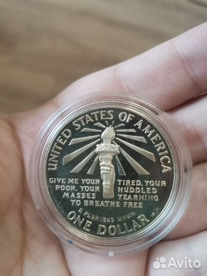 Монета серебро