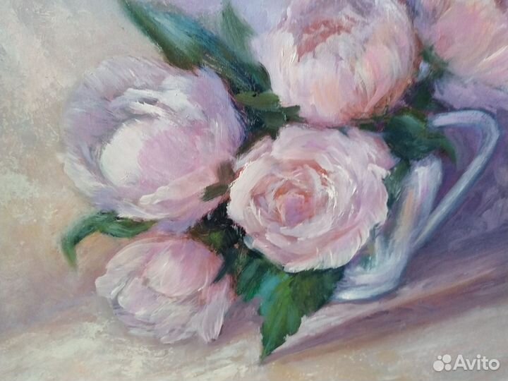 Картина маслом цветы