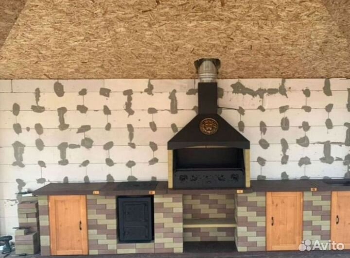 Для улицы зоны барбекю сборные