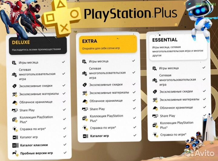 Подписка ps plus delux Украина ps5 ps4 (Арт.26298)