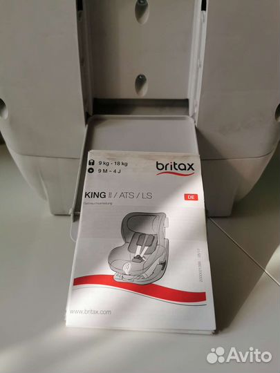 Детское автокресло 9 до 36 кг britax romer King 2