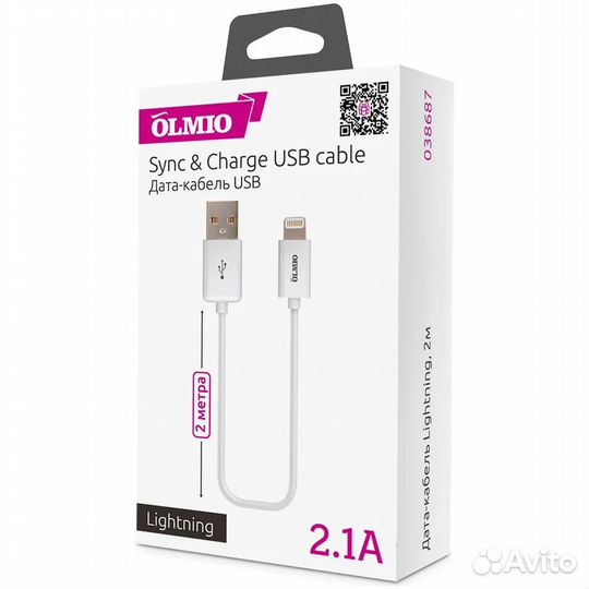 Кабель для Apple Lightning Olmio 038687 #363888