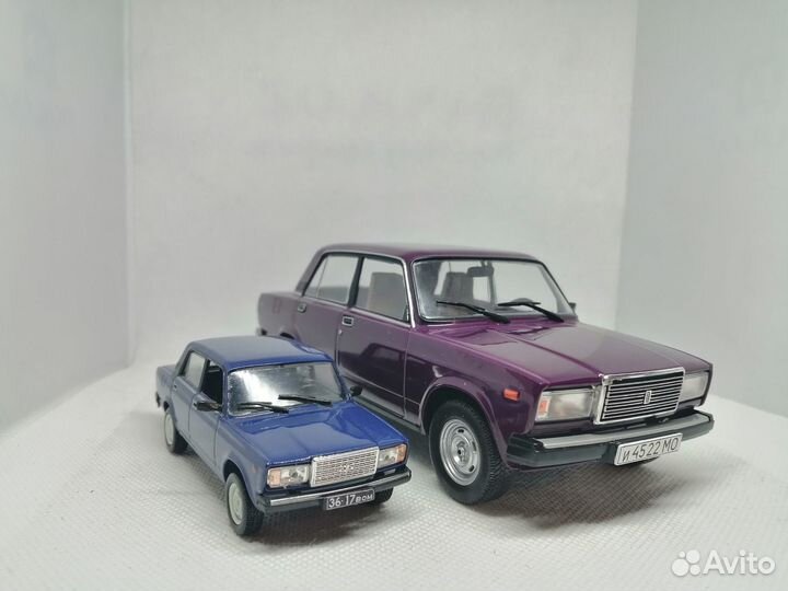 Модель ваз-21072 «Жигули» в масштабе 1:24