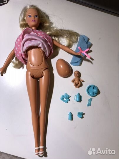 Беременная кукла (типа барби)