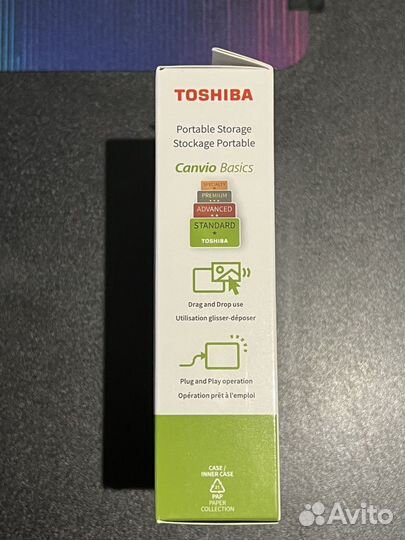 Внешний жесткий диск hdd 1тб Toshiba