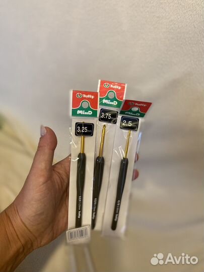 Крючок для вязания Tulip 3,75; 3,25; 2,5