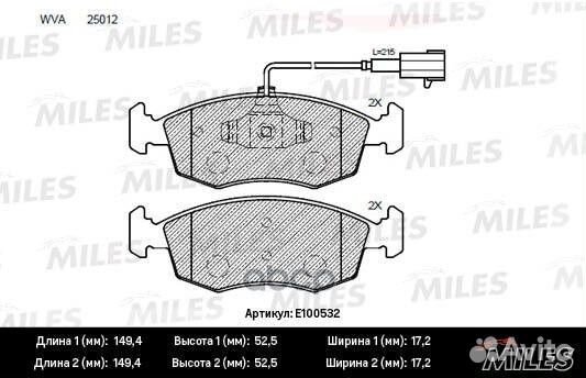 Колодки тормозные fiat 500 09/punto 09-12 пере