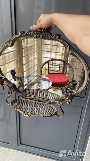 Антикварное Зеркало с подсвечниками