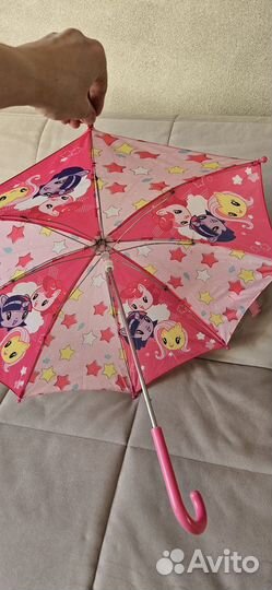 Зонтик детский для девочки my little pony розовый