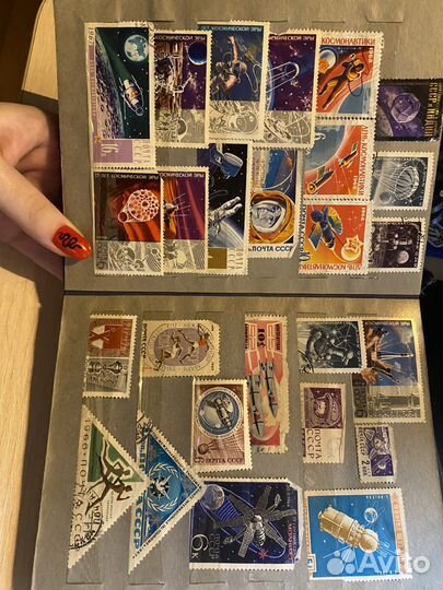 Почтовые марки СССР и разных стран 250 шт