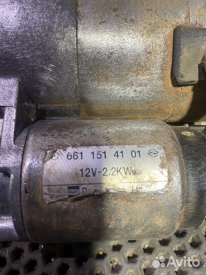 Стартер SsangYong Actyon Sports 1 D20DT АКПП