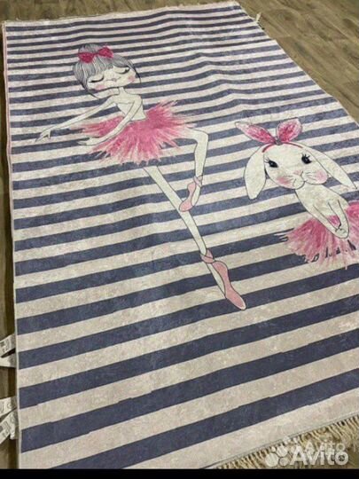 Ковер безворсовый легкий прорезиненный детский