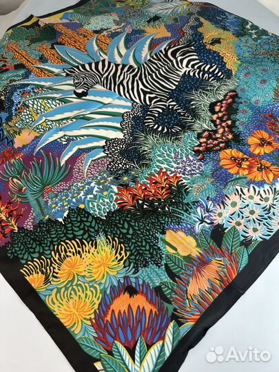 Шелковый платок Hermes новый