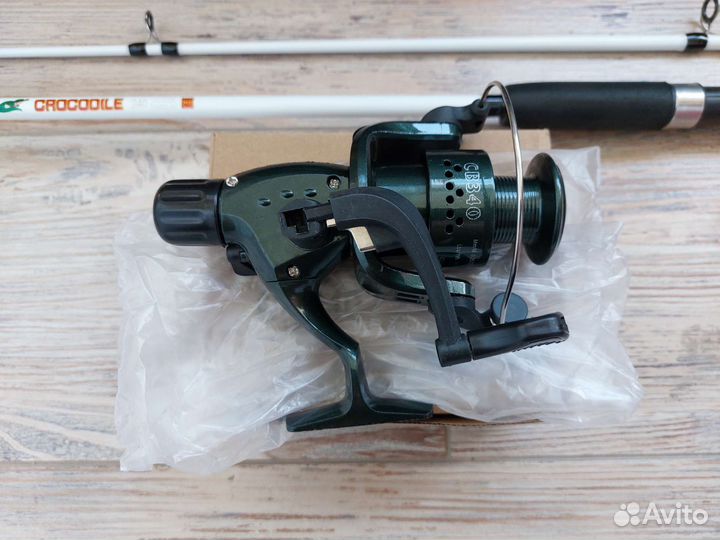 Донка фидер Крокодил+катушка кобра