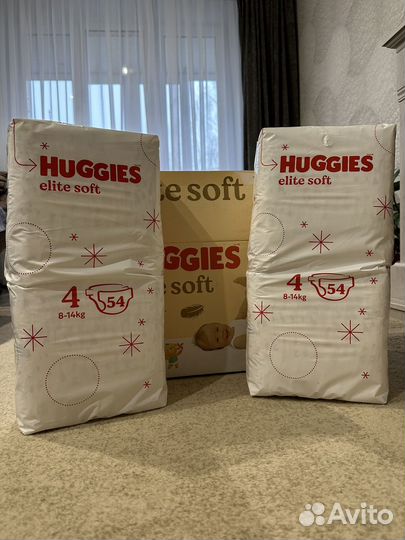 Памперсы huggies 4 elite soft