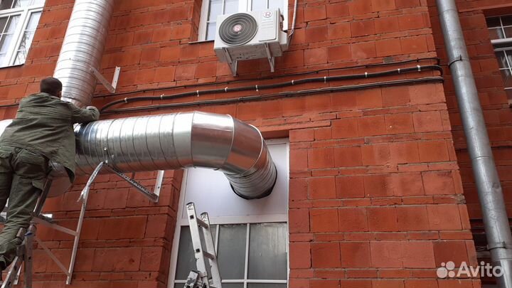 Монтаж вентиляции и кондиционирования. Вентиляция