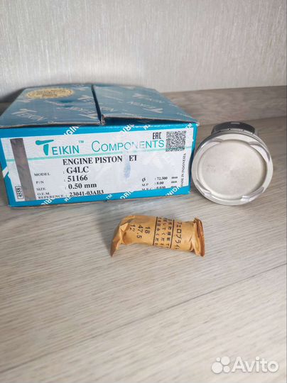 Ремонтные Поршни G4LC Solaris 17+1.4 HCR 51166050