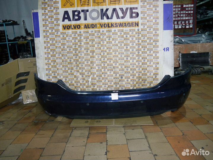 Бампер задний Ауди A6 А6 C6 С6 синий