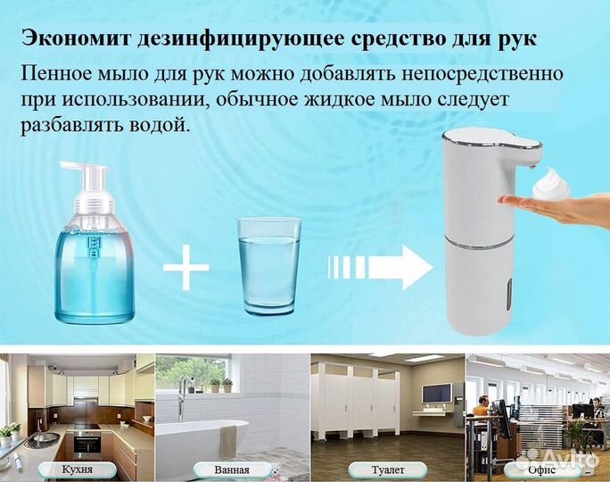 Автоматический диспенсер(дозатор) для жидкого мыла