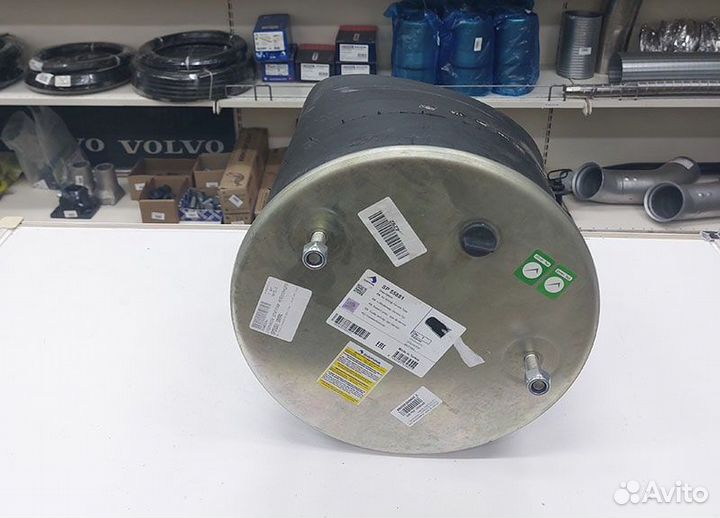 Пневмоподушка.без стак. h520 2шп.M12смещ.25. 1отв