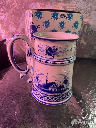 Кружка гжель ручная роспись
