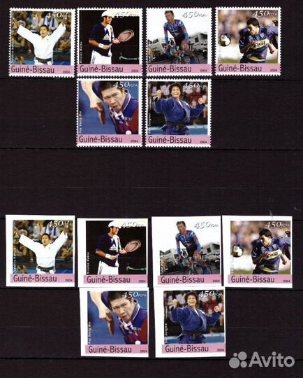 Гвинея-Биссау, 2004. (gb01-01) Олимпиада-2004 (с з