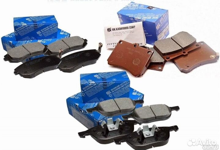 Колодки тормозные, передние (с антискрипной пласти