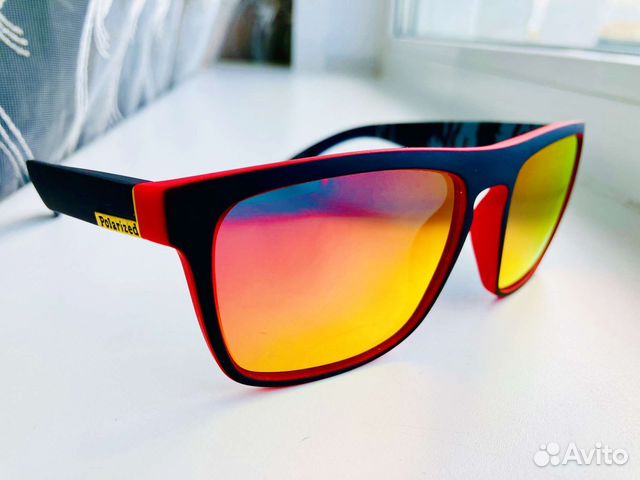 Поляризационные зеркальные красные очки