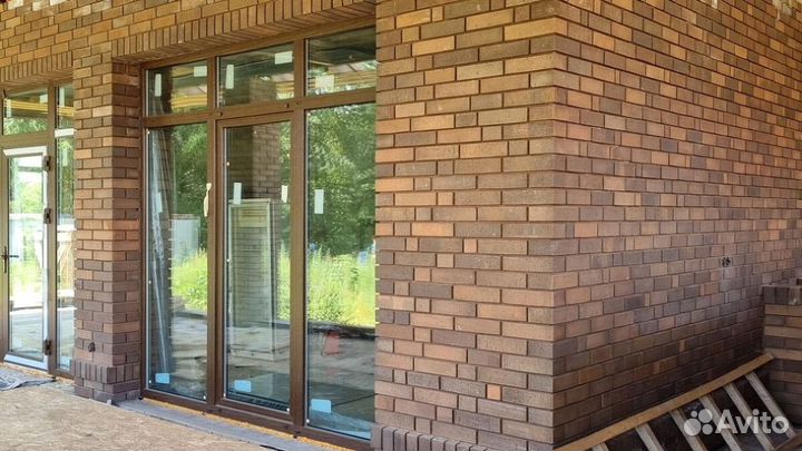 Облицовочный кирпич Коричневый пгт Звездный городок